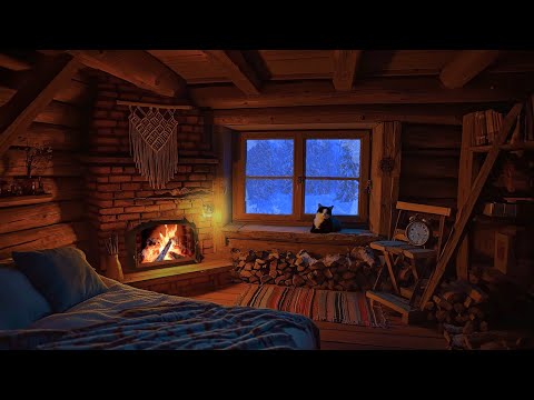 Deep Sleep with Mighty Snowstorm Sounds in a Winter Hut, Sleep Sounds