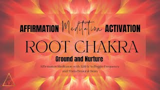 Boost Root Chakra Healing: Affirmations With 528hz & Theta Binaural Meditation | ThetaThoughts.com