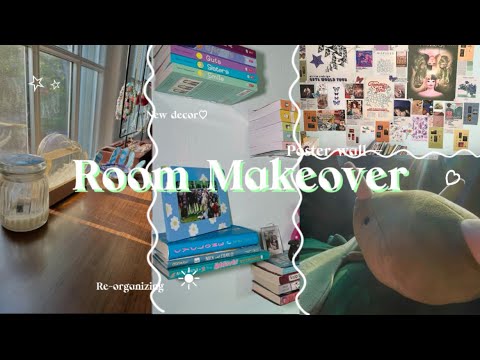 Extreme room makeover!!!!! ☆ || Poster wall and new decor