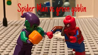 Spiderman vs green goblin a Lego stopmotion