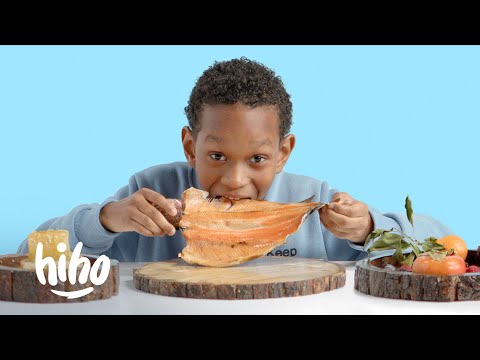 Kids Try Cavemen Food | HiHo Kids