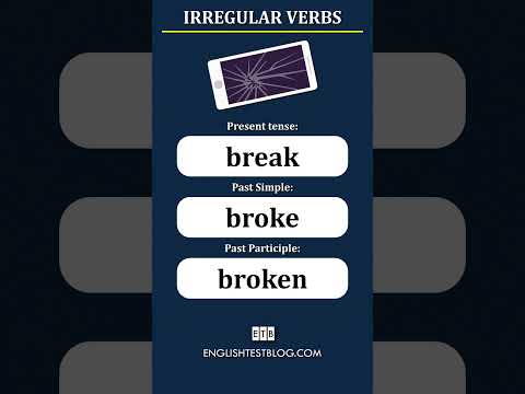 Irregular verbs: Break