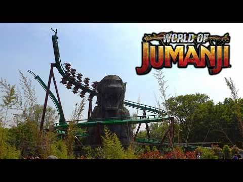 World of Jumanji Off-Ride Footage (60FPS), Chessington World of Adventures Area | Non-Copyright