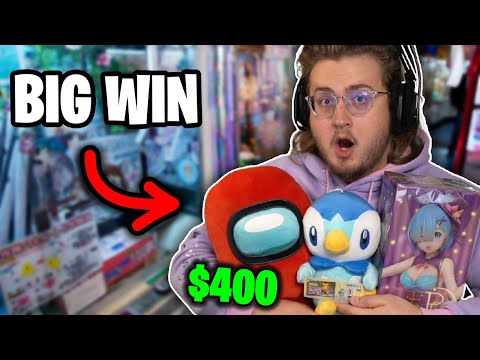 I Spent $400 On Online Japan Crane Games (I WON)