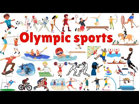 Olympics Sports Vocabulary | Olympics Sports list : Types of Sports and Games | #olympics #paris2024