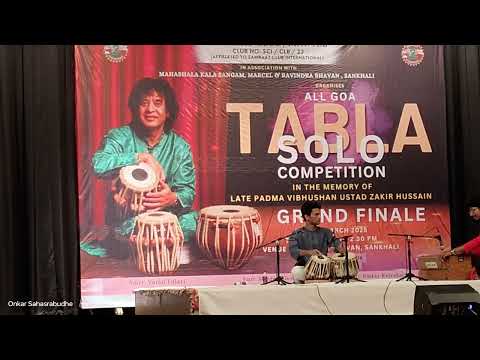 All Goa Tabla solo competition | Ustad Zakir Hussain | Winner performance