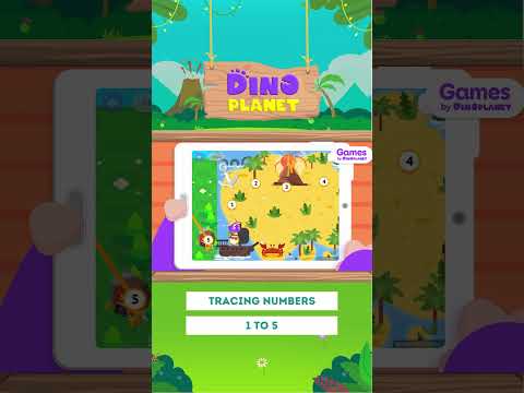 Learn how to write numbers | ✏ Tracing numbers 1 to 5: Escape maze game | DINO Cartoon Class