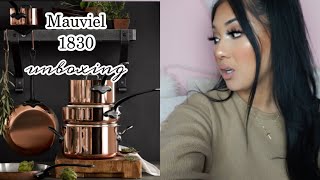 Grown-Up Purchase| I never have to buy these again!!| Mauviel M250C Copper 10 Pc Set UNBOXING ♡