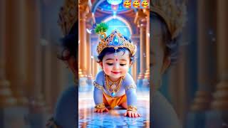 Yashoda ka nandlala #little #krishna #cute #vrindavan #ladduGopal radheshyam #bhakti #Bhajan #shorts