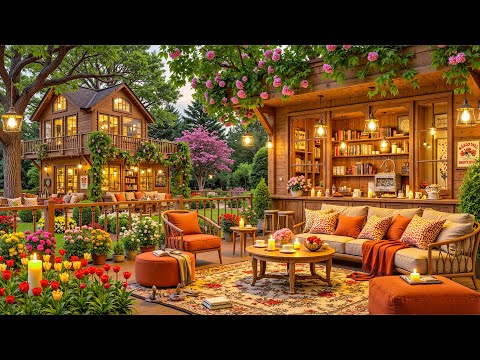 Serene Jazz in Beautiful Garden ☕ Smooth Jazz Music for Relaxation, Inspiration, Studying, Working