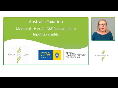 CPA AT M6 - Input Tax Credits