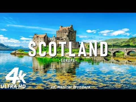 Explore Scotland in 4K UHD - Misty Mountains, Ancient Castles & Peaceful Piano Melodies