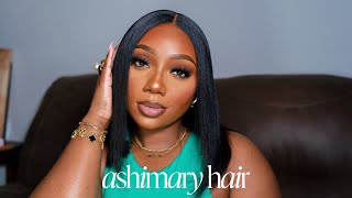 Pre-Cut, Pre-Bleached, GLUELESS Beginner Friendly Bob Wig | Ashimary Hair | Tamara Renaye