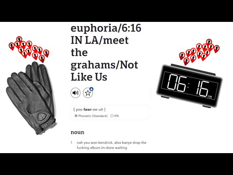 Kendrick Lamar - euphoria / 6:16 in L.A / meet the grahams / Not Like Us