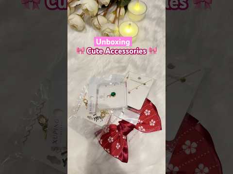 Unboxing Cute Accessories 🎀 #unboxing #unboxingvideo #shorts #accessories #jewelleryhaul