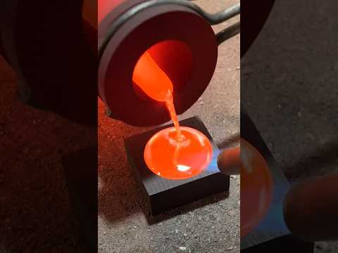 Mrs. T’s Original Silver Pour Using Her New ToAuto Furnace #shorts #silverpouring