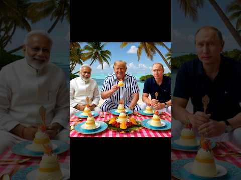 Trump, Putin & Modi Enjoy Fruit Custard in the Maldives – Unlikely Trio!