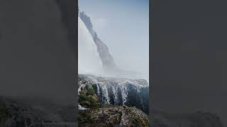 "Serenity Found: Majestic Waterfall"                #RedWavePlus #NatureEscapes  #WaterfallLove