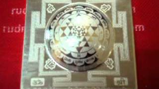 Shree yantra in pure silver exclusiverly done by Rudrapuja