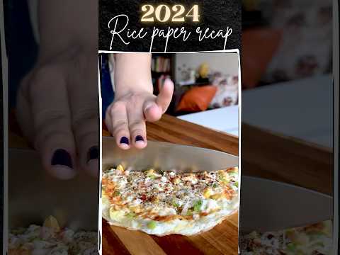 Top 5 RICE PAPER recipes 2024 recap! Must try recipes of 2024 #trending #foodchallenge