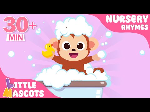 The Bath Song🫧 + This Is The Way + more | | Little Mascots Nursery Rhymes for Kids