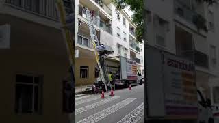 Mudanza con Elevador por Fachada # #mudanzas #altea #benidorm #transporte #transporteinternacional