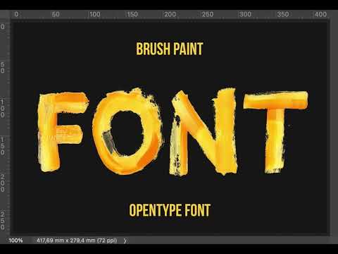 Brush Paint Font