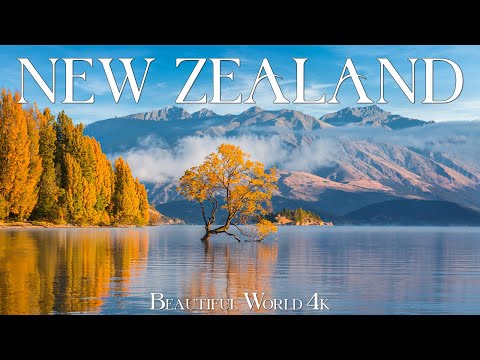 New Zealand 4K - Vibrant Autumn Colors and Serene Landscapes in Fall Season - 4K VIDEO HD