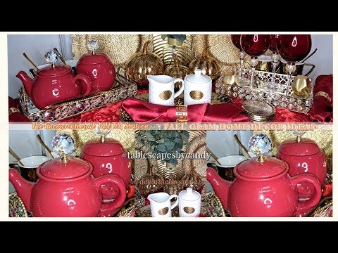 The Unconventional Glam Fall Tea Station | 2023 Fall Home Décor Ideas | Decorate My Space 23