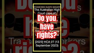 Do You Have Rights? #QANTAS #australia #TWU #workerrights