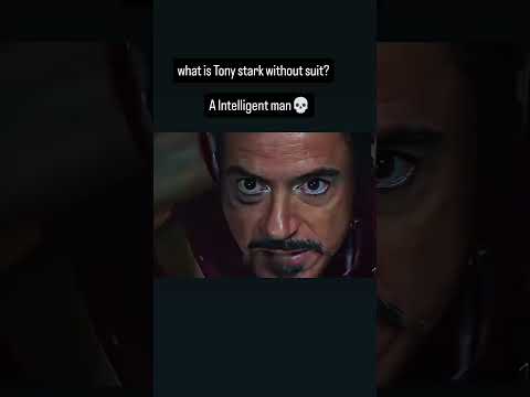 What is Tony stark without suit. A Intelligent person #reels #viral #edits #marvel #ironman #marvel