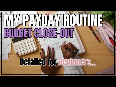 HOW TO DO A BUDGET CLOSE-OUT FOR BEGINNERS | BUDGETING 101