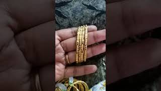 Gold sheet daily wear bangles #shorta #goldsheetjewellery #bangles #dailywearbangles