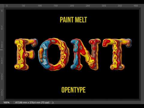 Paint Melt Font