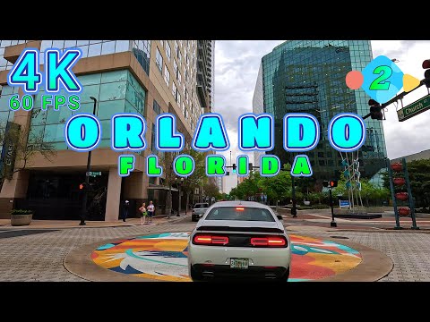 Orlando Drive during a Thunderstorm Part 2/4, Florida USA 4K-UHD