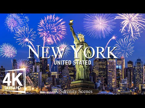 New York 4K - Iconic Skylines, Central Park, and City Streets - Relaxing Music