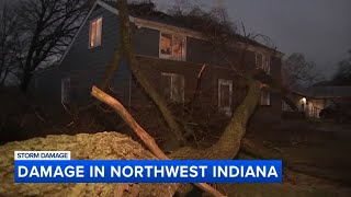 Severe storms cause damage in northwest Indiana