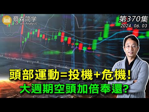 頭部運動=投機+危機! 大週期空頭加倍奉還? 20240603《經典技術分析》第 370集