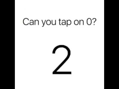 Can you tap on 0