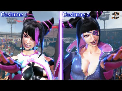 Street Fighter 6 - Classic Character Costumes Comparison (New Outfits vs Old Outfits)