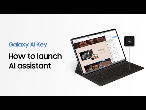 How To Use Galaxy AI Key | Galaxy Tab S10 Book Cover Keyboard | Samsung UK