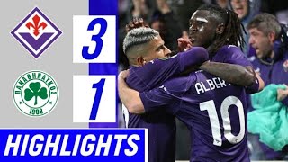 Fiorentina - Panathinaikos - Highlights - Europa League 2025