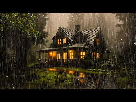 FASTEST Sleep with Heavy Rain on Roof - Powerful Rain to Block Noise, Focus or Study better, ASMR