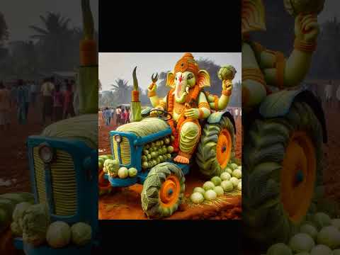 😳देवा श्री गणेशा🙏🚩#ganpati #ganesh #vegetables #trending #song #live