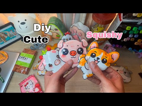 How to make Cute squishy in 2 minutes ✨ (Asmr)