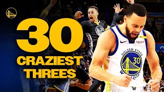 Stephen Curry's Top 30 CRAZY Threes 🤯