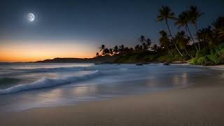 Mystical Beach at Night