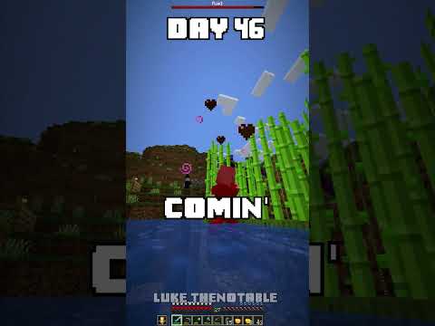 100 Days - [Minecraft Shorts] - Day 46 and 47 #minecraft #100days