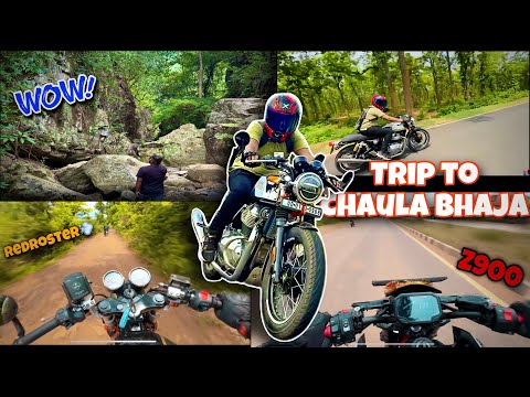 Trip to Chaula Bhaja Waterfall 📍 ||  Z900 x GT650💨. ||. Heavy Rash…..