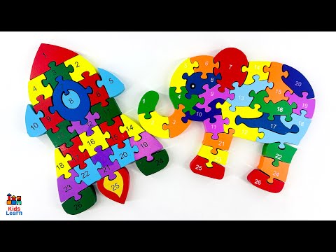 Counting Song! Let's Count from 1 to 10 and Play With Puzzle Shapes!